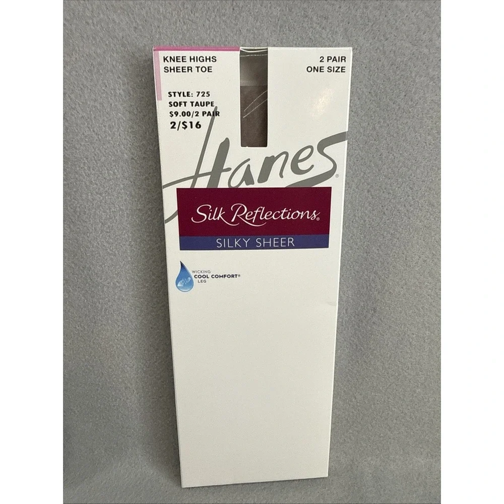 hanes silk reflections knee highs Style 725 Soft Taupe P19
